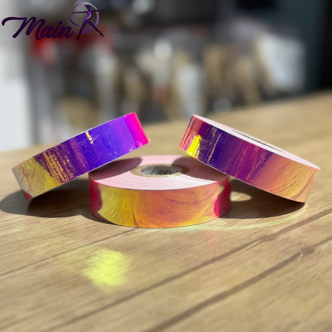 Backed mirror wrap, Rainbow
