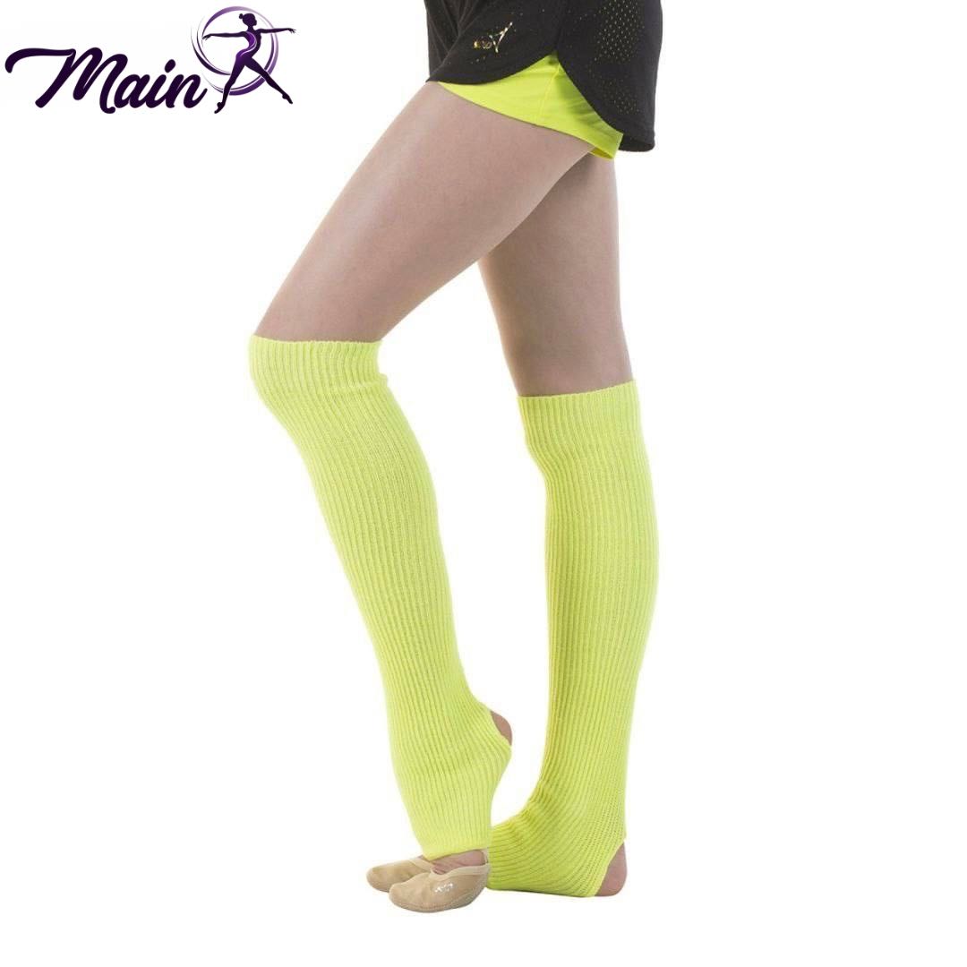 heel-hole knitted leg warmers
