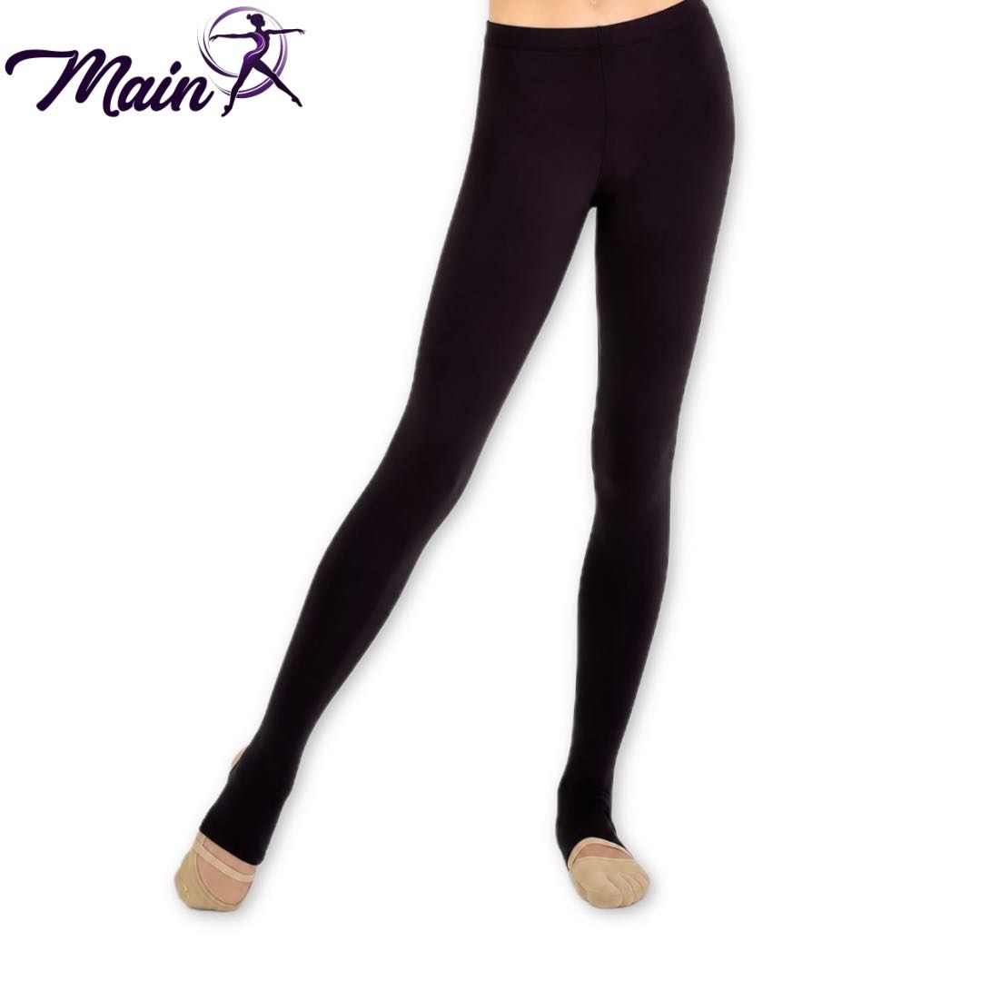 Thermal leggings with a heel